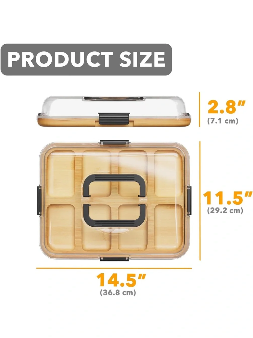*New in box* travel charcuterie board with lid